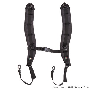 Черные плечевые ремни с мягкой подкладкой для Voyager SR-02 (арт. 23.521.90)