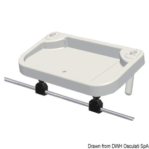 Лоток для труб диаметром 25 мм для установки на подставку, размеры 850х460 мм (арт. 41.168.19)