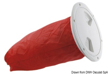 Инспекционный герметичный лючок с мешком Ø150/205мм из белого/прозрачного пластика