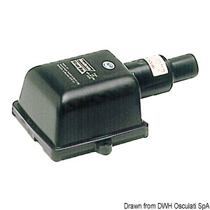 Фильтр горизонтальный всасывающий WHALE черный пластиковый