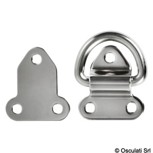 Обушок складной с полукольцом 6x39x51мм из листовой нержавеющей стали