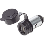 Зарядное устройство в прикуриватель, 2 разъёма USB 2.0 (арт. 1017)