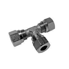 Union tee coupling 8mm steel, for tube (арт. HS211)