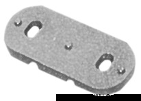 Плоское основание из делрина для кулачкового эксцентрикового стопора 64х30 мм