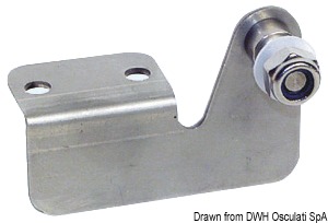 Основание с угольником и выносом пальца 70x40 мм пин 8 мм правое (арт. 38.013.17)