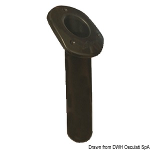 Устойчивый к ультрафиолету полимерный держатель для удочек овальный черный 240 мм (арт. 41.164.05)