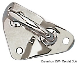 Обушок для гика из нержавеющей стали 55/60 мм Ø 6 мм