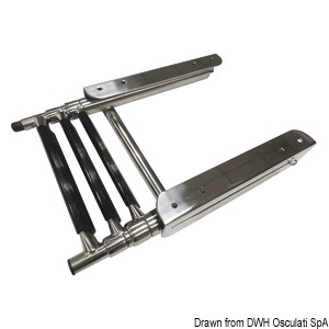 Телескопическая лестница с 3 ступенями 409,2 х 245 х 890 мм