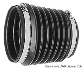 Гофрированный чехол с бортиком для привода трансмиссии моторов Volvo Penta