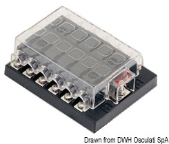 Блок держателя предохранителей 116x92 мм, 150 А на 12 мест (арт. 14.100.73)