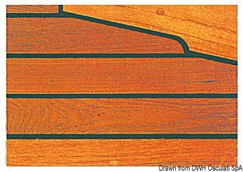 Планка ARC из тика палубная 45 х 10 х 2000 мм