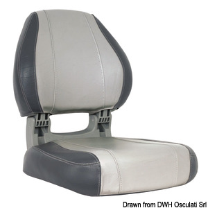 Эргономическое серое сиденье Sirocco 528 x 463 х 540 мм