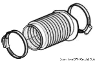 Гофрированный чехол выхлопа для моторов Volvo Penta (арт. 43.932.17 / 3588753)