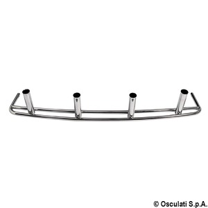 Козырек из нержавеющей стали с 4 держателями удилищ 240х150х210 см (арт. 48.195.51)