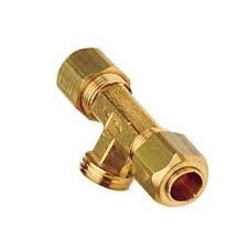 Union tee coupling 10mm for tube, brass (арт. HS213)