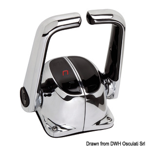 Двухрычажный блок управления на два двигателя хром B502CHT/L