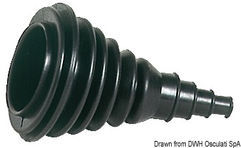 Манжета для тросов из стойкой к солям резины Dutral 110 мм чёрная