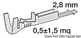 Контакт штекерный из латуни 2,8 мм (50 шт.) (арт. 14.236.45)