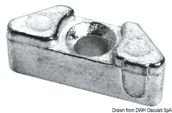 Цинковый анод Yamaha 6E5-11325-00 для моторов 9.9-250 л.с. 27x10 мм (арт. 43.260.13 / 6E5-11325-00)