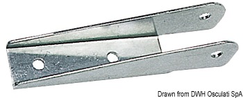 Скоба из нержавеющей стали для крепления лестницы к транцевой площадке 140 мм (арт. 48.420.45)