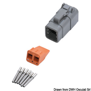 Гнездовой разъем 6-контактный Littelfuse Deutsch DTM (арт. 14.921.37)