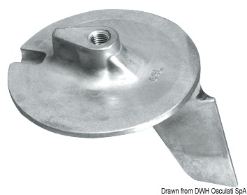 Цинковый триммер Yamaha 69L-45371-00 для моторов 200/300 л.с. Ø100 мм (арт. 43.252.95 / 69L-45371-00)