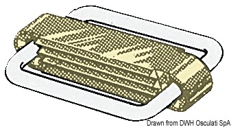 Пряжка SeaSure закрытого типа из нержавеющей стали 40 мм