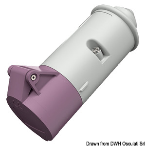 Mennekes 681A Розетка 2-полюсная с винтовым зажимом 16 А 20 - 25 B (арт. 14.337.02)