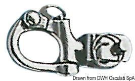 Карабин из нержавеющей стали для блоков Viadana с универсальной головкой 10 мм (арт. 55.293.00)