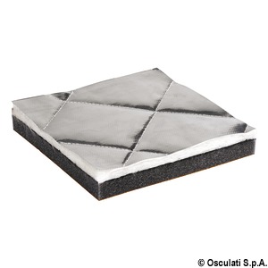 Шумоизоляционная звукопоглощающая термостойкая панель со стеганым покрытием из стекловолокна 100 x 150 х 3 см (арт. 65.094.00)