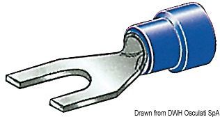 Кабельная вилочная клемма с изоляцией 1 - 2.5 мм² 4.3 мм (100 шт)