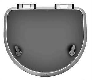 Палубный люк Gebo Flushline D-образный 585x490x24мм (арт. 80.55.50.00)