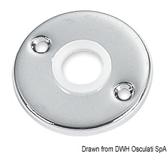 Круглая дверная накладка из хромированной латуни 45 мм (2 шт.) (арт. 38.348.11)