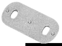 Наклонное основание из делрина для кулачкового эксцентрикового стопора 64х30 мм (арт. 56.254.40)