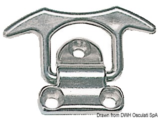 Обушок складной в виде утки 48x49мм 800/1500кг из нержавеющей стали AISI316