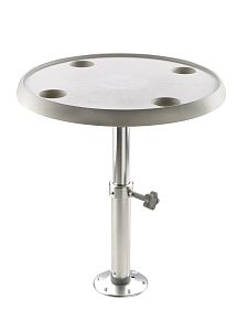 Круглый стол V-quipment Ø60 см с регулируемой ногой и основанием 500-700 мм (арт. TPM5070)