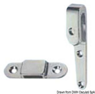 Петля для трапов с держателями для крюков из хромированной латуни (арт. 38.570.00)