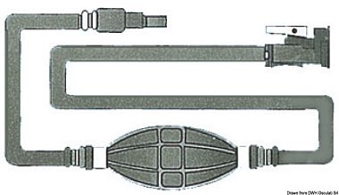 Топливопровод с двумя соединениями OMC (арт. 52.731.81)