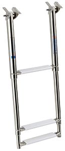 Телескопическая лестница для установки под транцевую площадку 880 х 300 мм 3 ступеньки