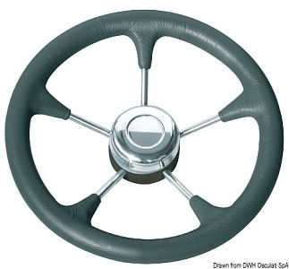 Мягкий полиуретановый конус рулевого колеса черный 350 мм