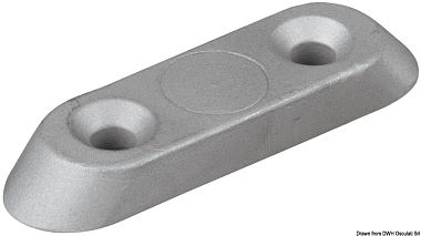 Цинковый анод-пластина Johnson/Evinrude/OMC/Suzuki 55300-95500 для всех моделей моторов 76x20x10 мм (арт. 43.274.00 / 5031538)