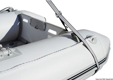 Три стропы с одним карабином и двумя петлями для баллонов для шлюпки 30 - 360 см 400 кг