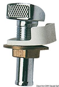 Вентиляционная головка топливного бака под шланг Ø16мм из хромированной латуни (арт. 20.120.80)