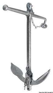 Якорь адмиралтейского типа  382x380мм 5кг