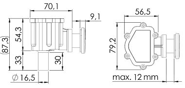 Топливный вентиляционный клапан с ловушкой для топлива Fuel-Lock под шланг Ø16мм