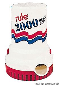 Погружной насос RULE 2000 12 В 8,4 А 135 л/мин