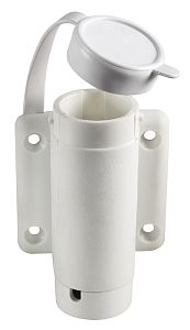 Сменное основание для мачт настенное 70 x 72 мм 2 контакта белое