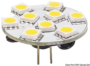 Лампочка светодиодная с задним креплением G4 12-24В 1.6Вт 9-светодиодов