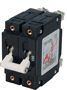 C-Серия   - двухполюсный 100 A (рычажковый переключатель)(белый) (арт. 7258)