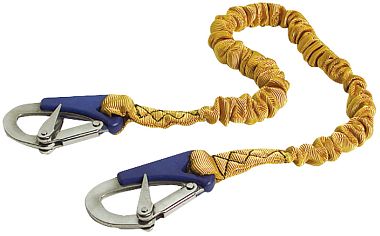 Эластичная страховочная стропа Euro Spring Line II с двумя карабинами 1 - 2 м